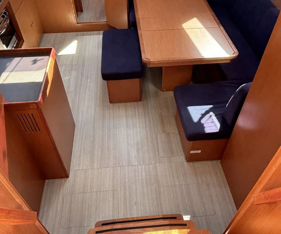 Salon of Emma, a Bavaria Cruiser 46 sailboat at Pula, Croatia