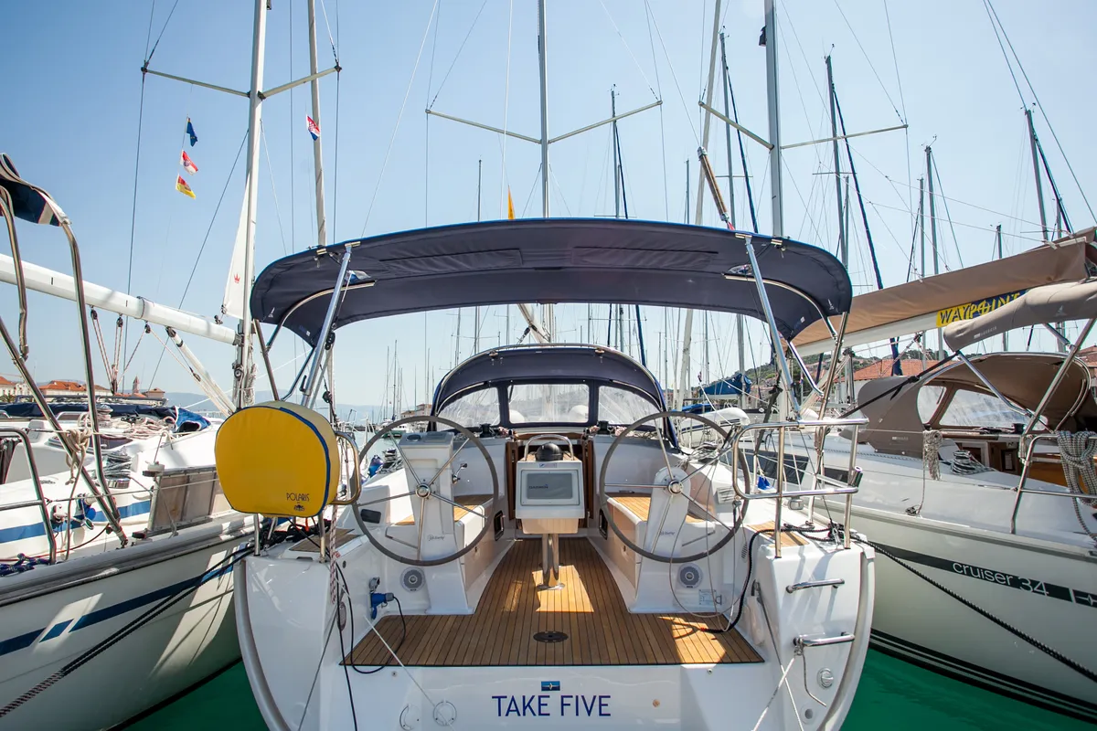 Take Five, a Bavaria Cruiser 34 sailboat at Dubrovnik, Croatia