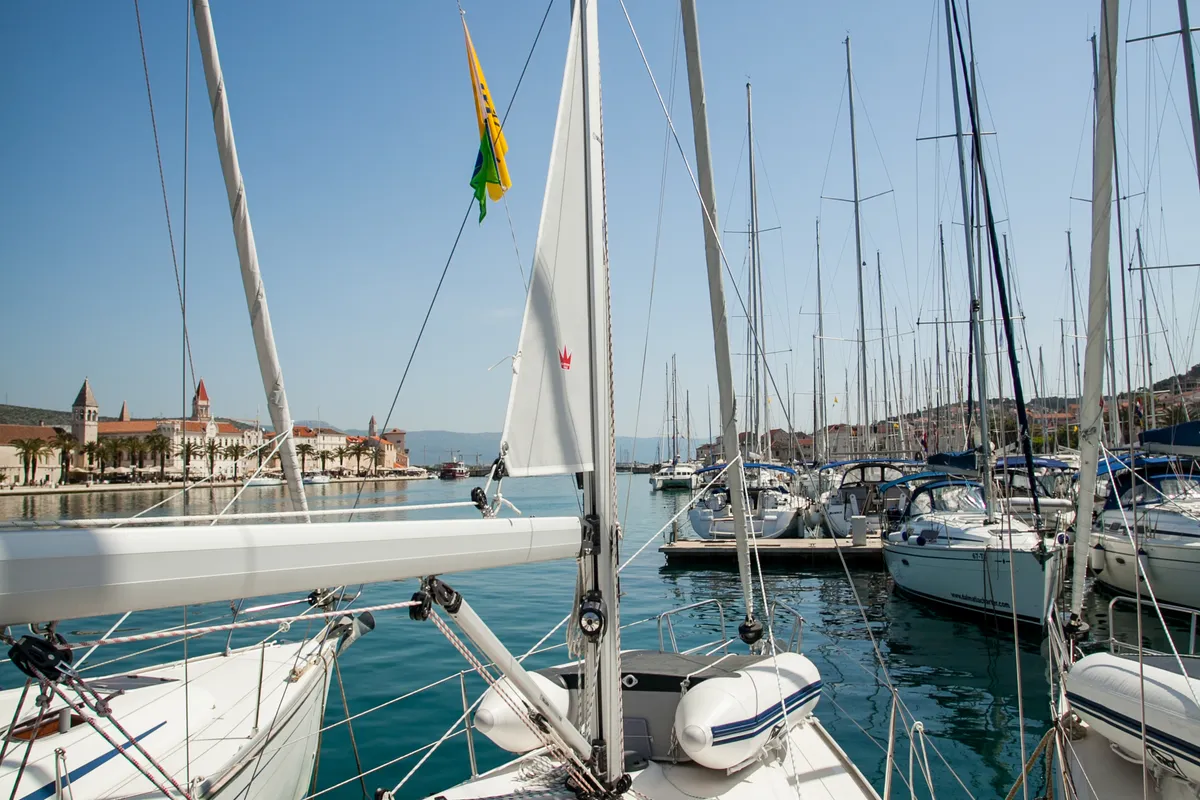 Take Five, a Bavaria Cruiser 34 sailboat at Dubrovnik, Croatia