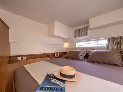 Cabin on Jasmine I, a Lagoon 42 catamaran at Trogir, Croatia