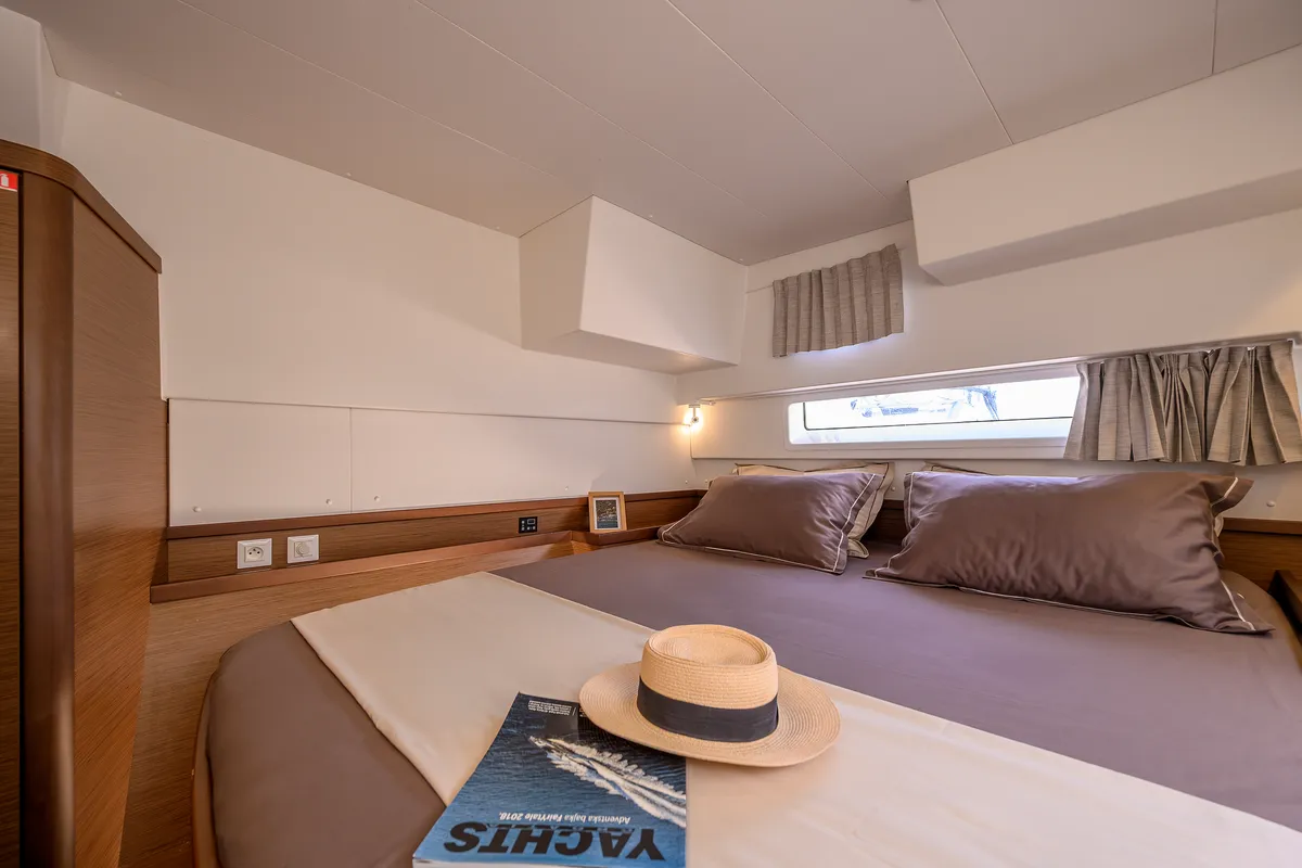 Cabin on Jasmine I, a Lagoon 42 catamaran at Trogir, Croatia