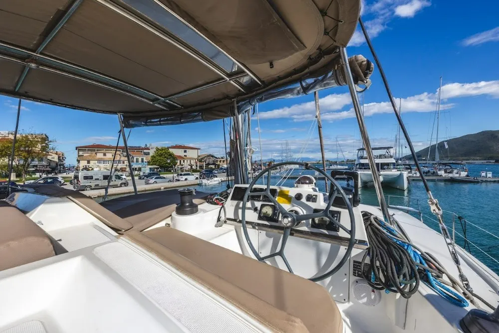 Lady Dasi, a Bali 4.1 catamaran at Municipal Unit of Lefkada, Greece