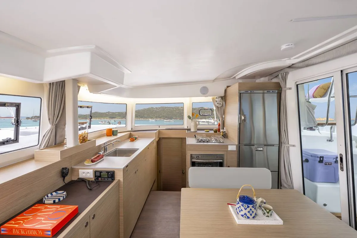 Cabin on Doudou, a Lagoon 38 catamaran at Pointe-à-Pitre, France