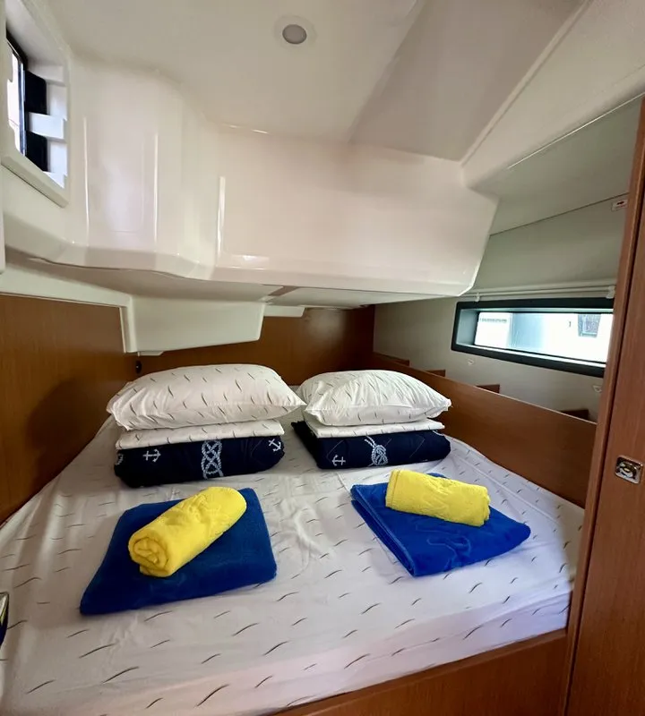 Cabin on Surf Point, a Bavaria C38 sailboat at Split, Croatia