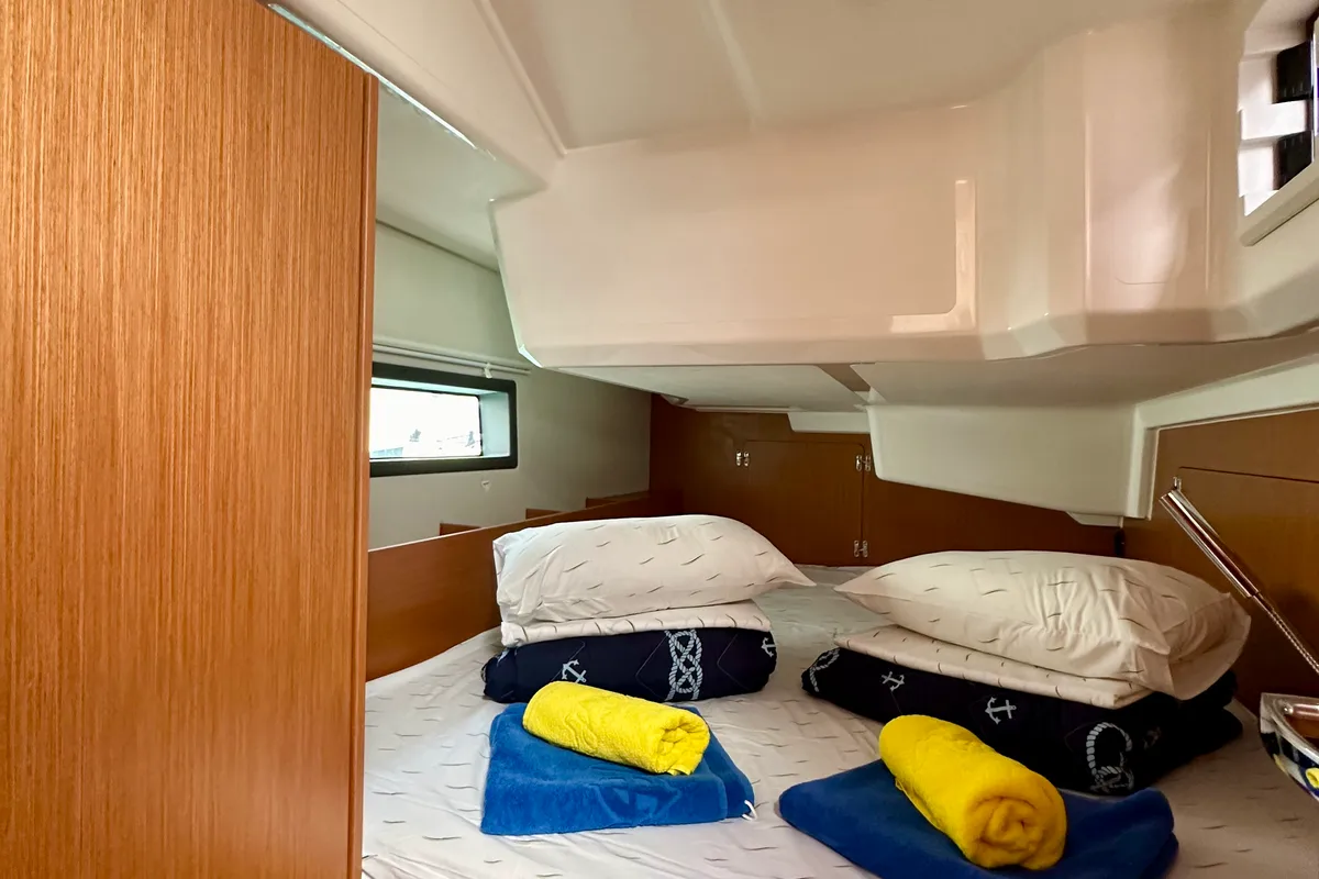 Cabin on Surf Point, a Bavaria C38 sailboat at Split, Croatia
