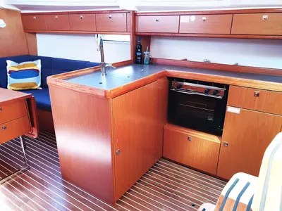 Galley of Smiley, a Bavaria Cruiser 37 sailboat at Split, Croatia