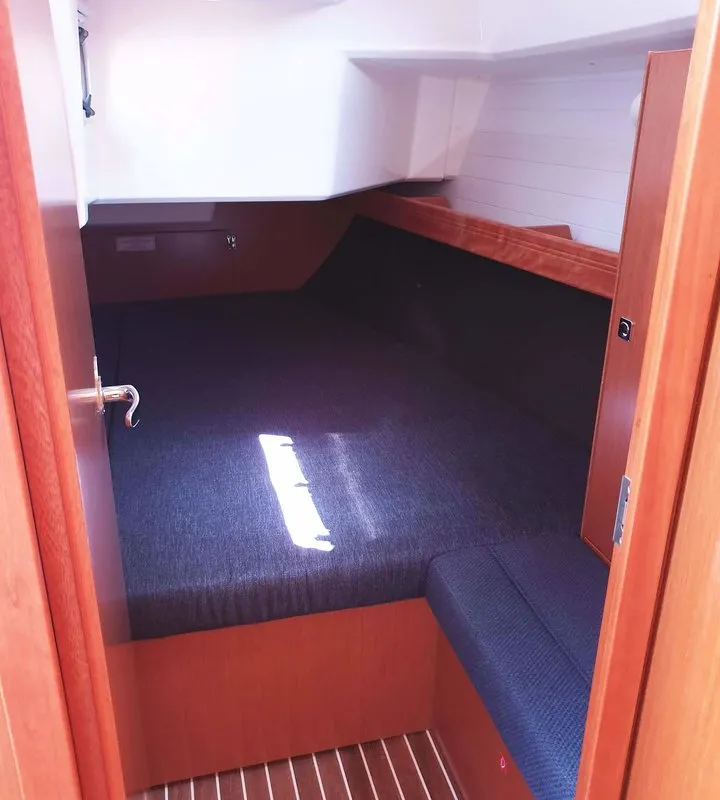 Cabin on Smiley, a Bavaria Cruiser 37 sailboat at Split, Croatia