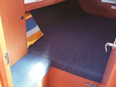 Cabin on Smiley, a Bavaria Cruiser 37 sailboat at Split, Croatia