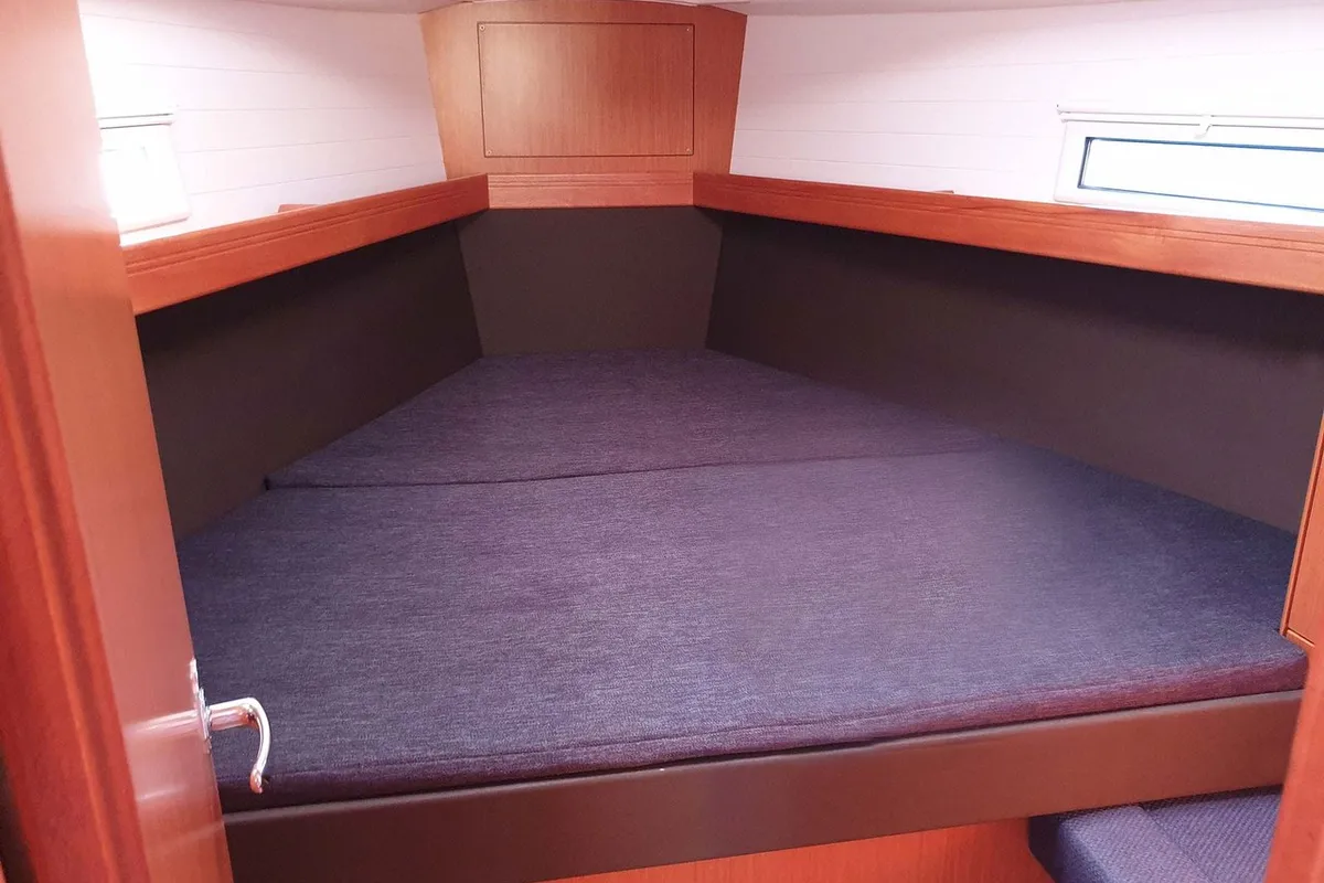 Cabin on Smiley, a Bavaria Cruiser 37 sailboat at Split, Croatia