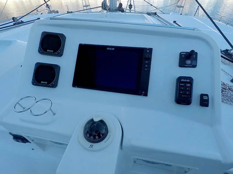 Saelma, a Lagoon 450 F catamaran at Grad Šibenik, Croatia