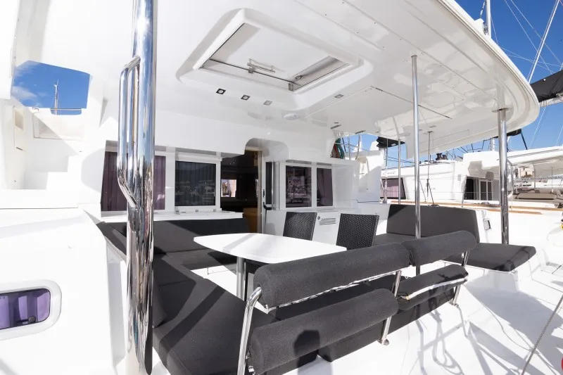 Saelma, a Lagoon 450 F catamaran at Grad Šibenik, Croatia