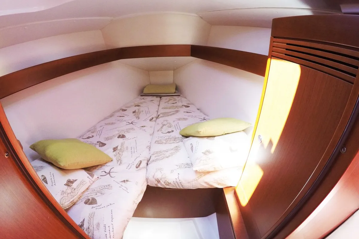 Cabin on Honey, a Beneteau Oceanis 31 sailboat at Split, Croatia
