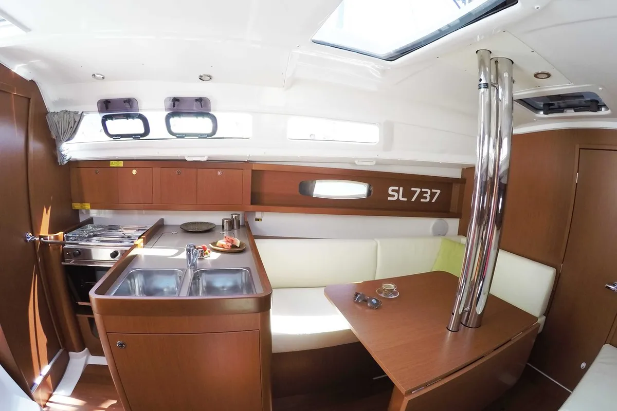 Galley of Honey, a Beneteau Oceanis 31 sailboat at Split, Croatia