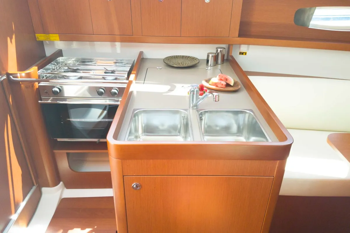 Galley of Honey, a Beneteau Oceanis 31 sailboat at Split, Croatia