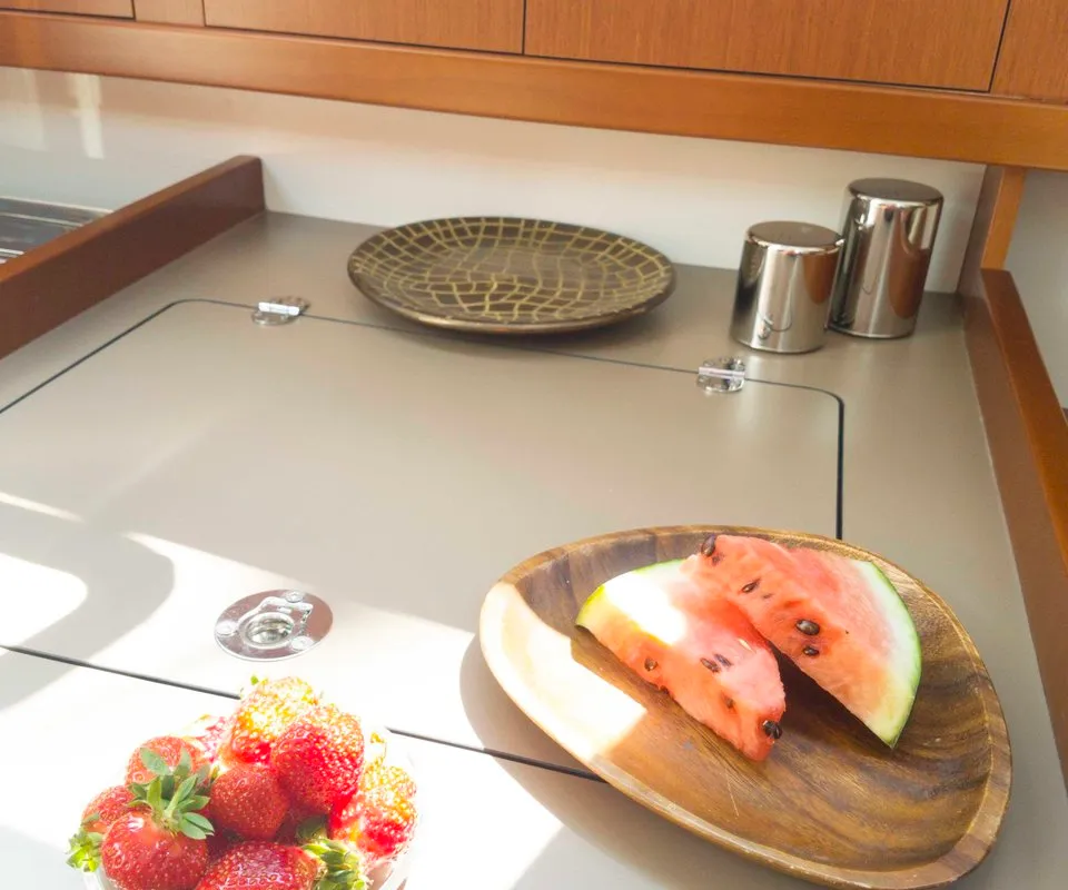 Galley of Honey, a Beneteau Oceanis 31 sailboat at Split, Croatia