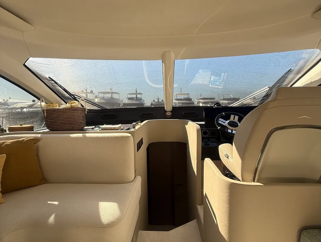 White, a Azimut 53 Fly motor yacht at Podstrana - Miljevac, Croatia