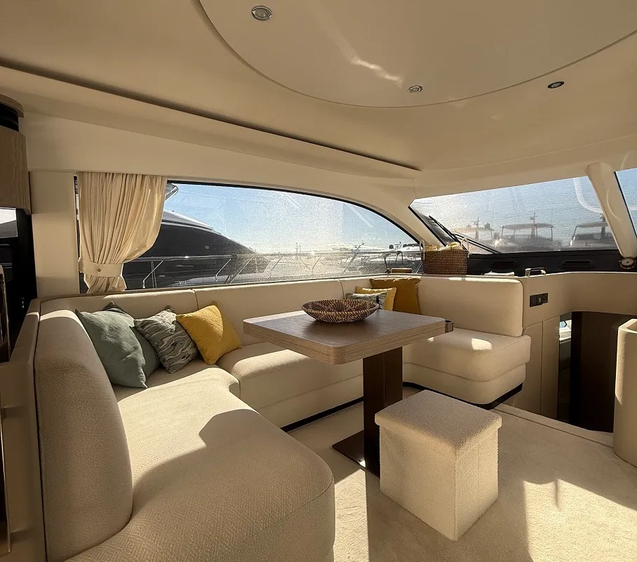 White, a Azimut 53 Fly motor yacht at Podstrana - Miljevac, Croatia