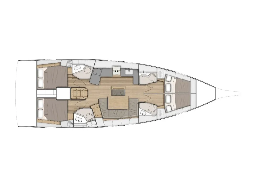 Dysis, a Beneteau Oceanis 46.1 sailboat at Rosignano Solvay, Italy