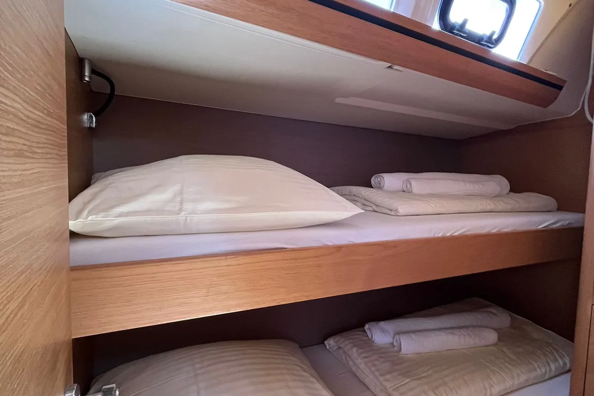 Cockpit of Epsilon, a Dufour 56 Exclusive sailboat at Šibenik, Croatia