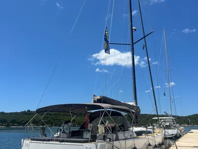 Galley of Epsilon, a Dufour 56 Exclusive sailboat at Šibenik, Croatia