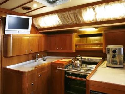 Galley of Parte II, a Ocean Star 51.2 sailboat at Athens, Greece