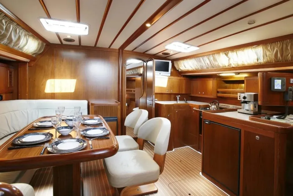 Salon of Parte II, a Ocean Star 51.2 sailboat at Athens, Greece