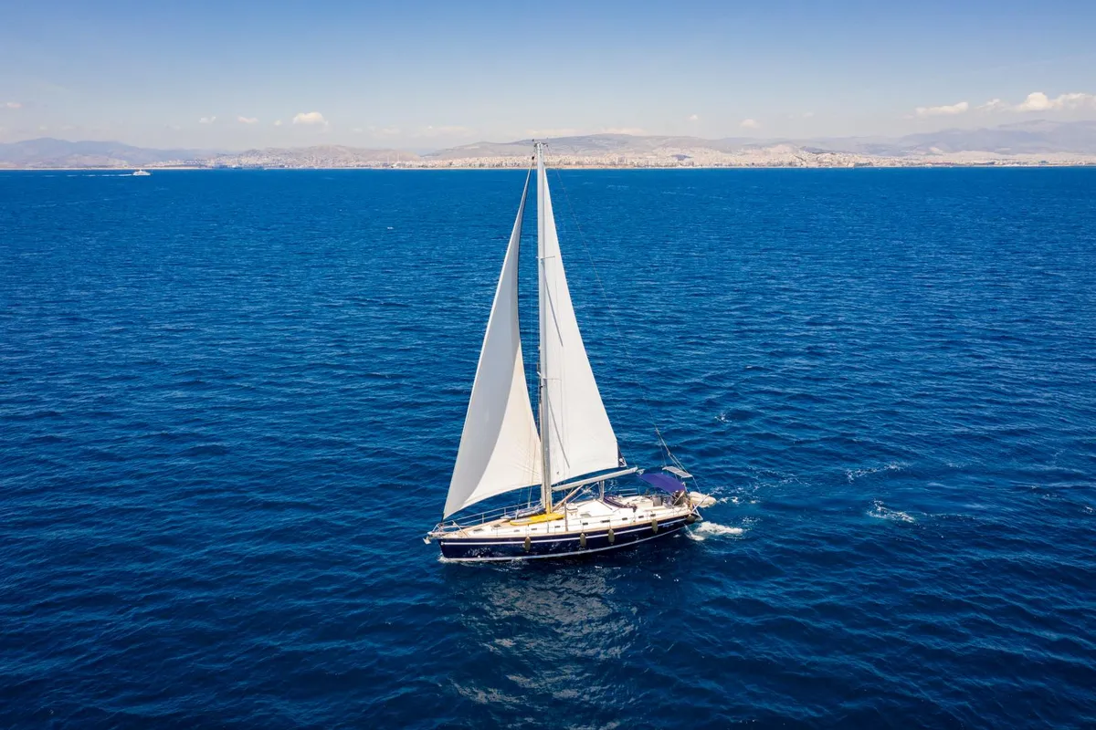 Exterior view of Parte II, a Ocean Star 51.2 sailboat at Athens, Greece