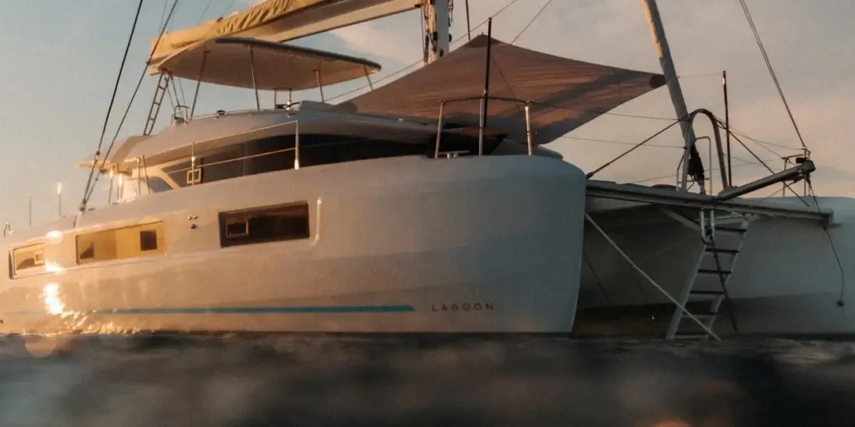 Elysium, a Lagoon 51 catamaran at Seget Donji, Croatia