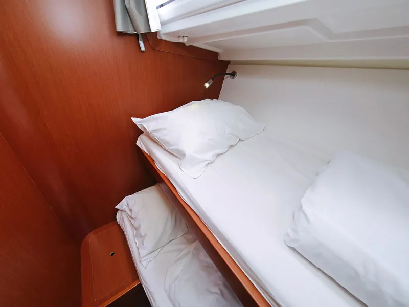 Cabin on San Clemente, a Beneteau Oceanis 48 sailboat at Sukošan, Croatia