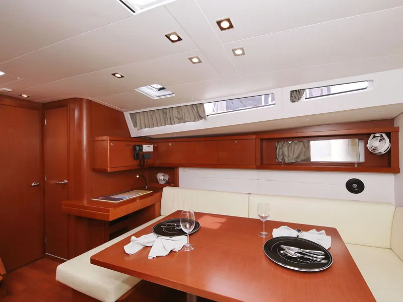 Salon of San Clemente, a Beneteau Oceanis 48 sailboat at Sukošan, Croatia