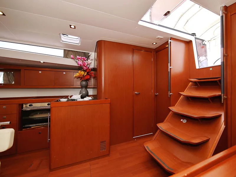 Salon of San Clemente, a Beneteau Oceanis 48 sailboat at Sukošan, Croatia