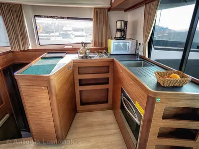 Galley of Winny, a Lagoon 42 catamaran at Finikas, Greece