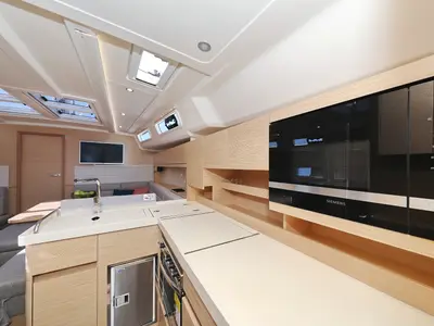 Galley of One Life, a Hanse 458 sailboat at Seget Donji, Croatia