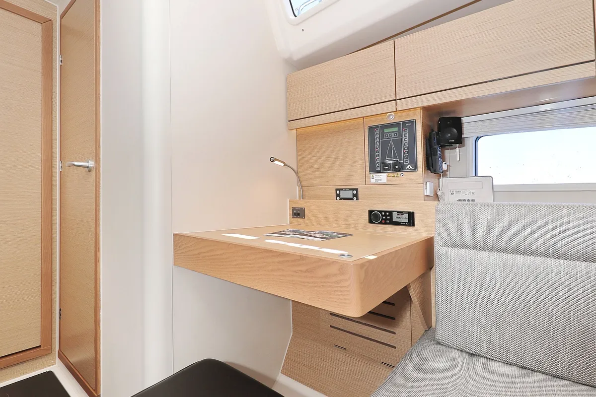 Salon of One Life, a Hanse 458 sailboat at Seget Donji, Croatia