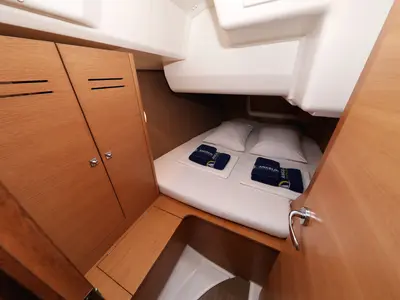 Cabin on Sweet Lady, a Dufour 350 GL sailboat at Grad Vodice, Croatia