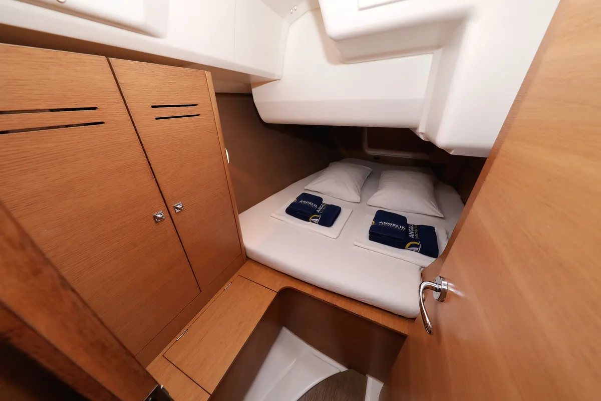Cabin on Sweet Lady, a Dufour 350 GL sailboat at Grad Vodice, Croatia