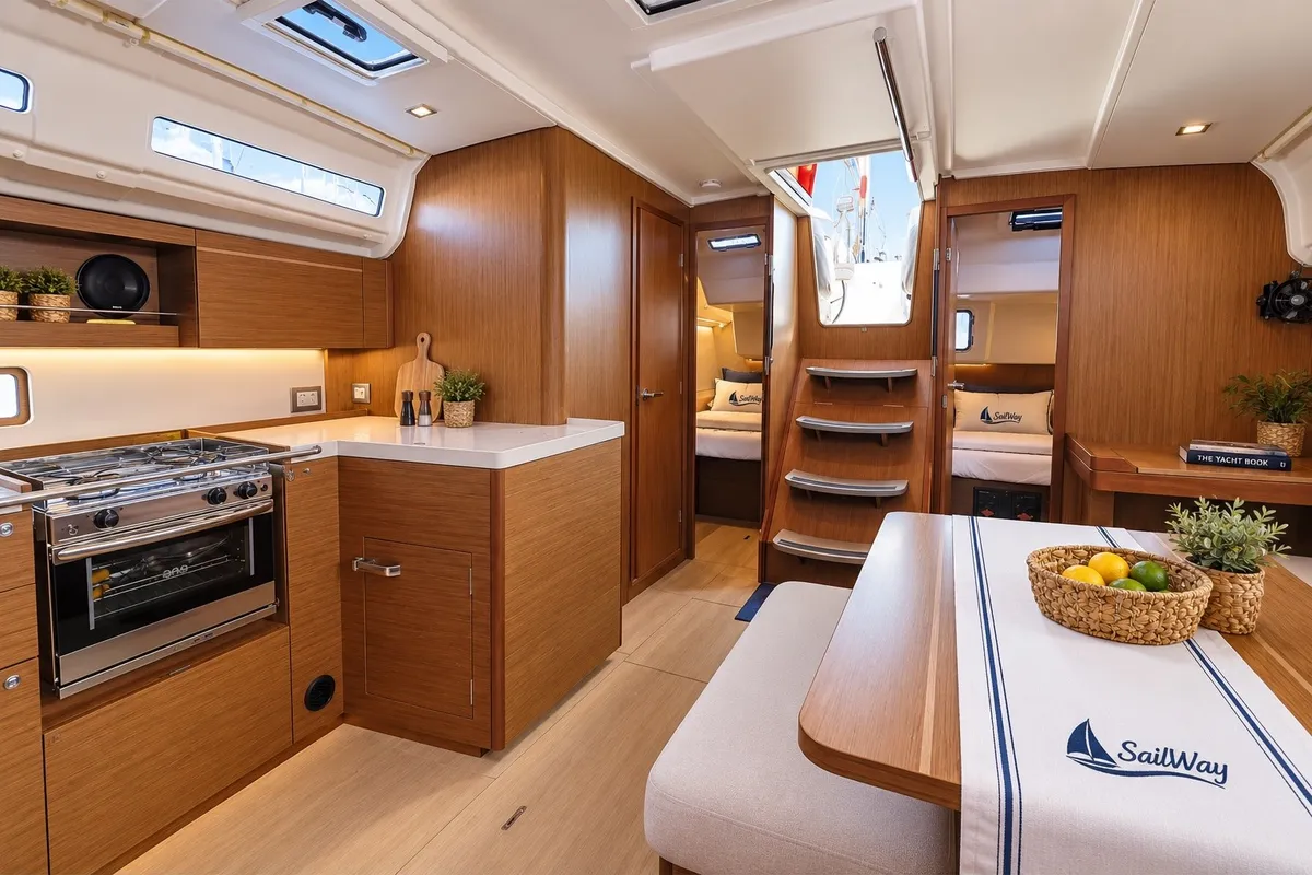 Dafne, a Hanse 418 sailboat at Marmaris, Turkey