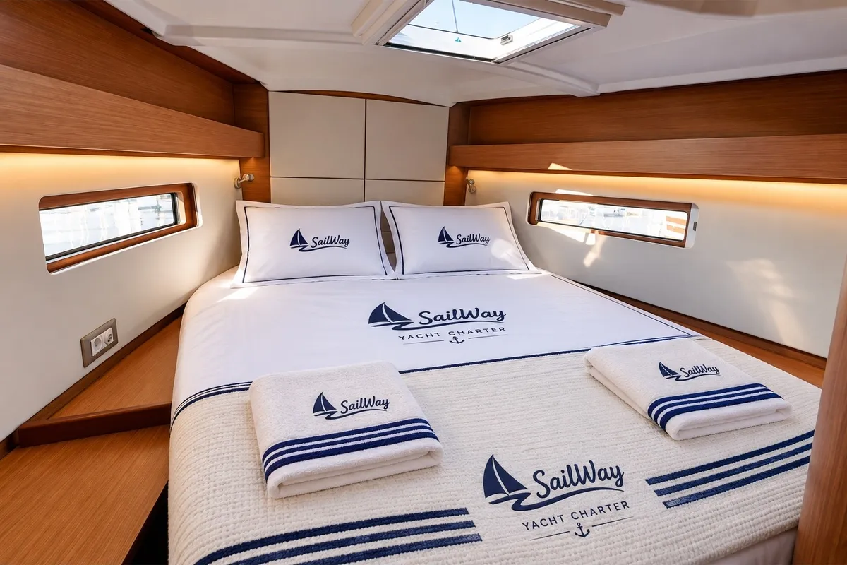 Dafne, a Hanse 418 sailboat at Marmaris, Turkey
