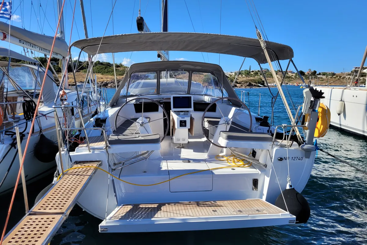 Hanse 418, a sailboat at Lavrion, Greece