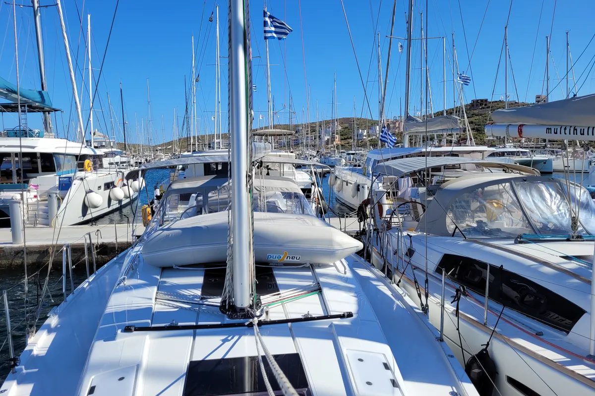 Hanse 418, a sailboat at Lavrion, Greece