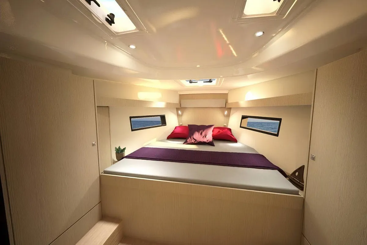 Cabin on Olivia, a Bavaria C38 sailboat at Municipal Unit of Palairos, Greece