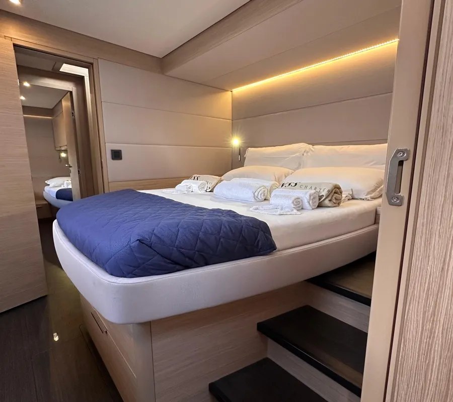 Cabin on MAUI (MAR), a Lagoon 55 catamaran at Alameda, United States