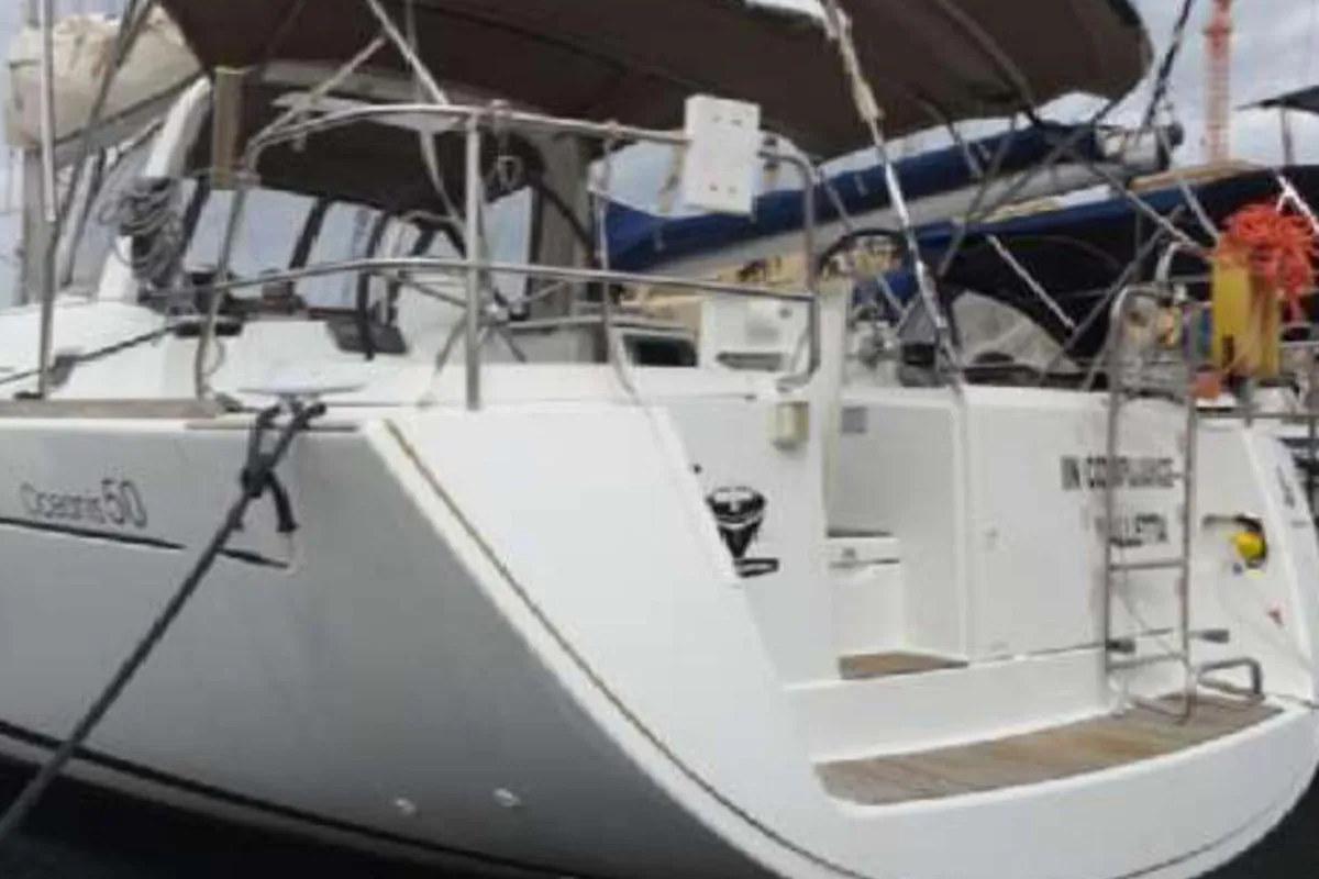 Exterior view of In Compliance, a Beneteau Oceanis 50 Family sailboat at Kalkara, Malta