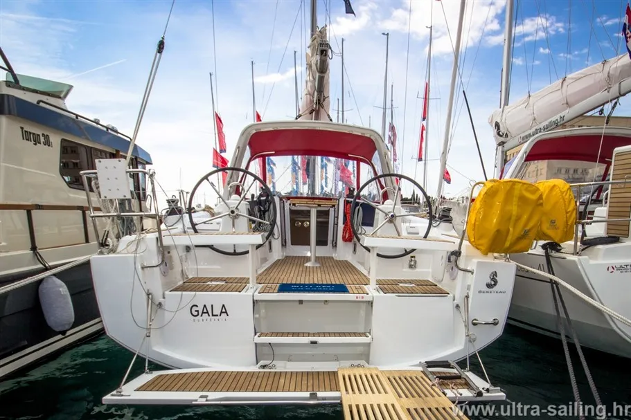 Exterior view of GALA, a Beneteau Oceanis 35 sailboat at Split, Croatia