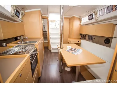 Galley of GALA, a Beneteau Oceanis 35 sailboat at Split, Croatia