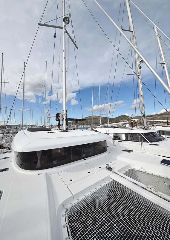 Exterior view of Adriana 2, a Lagoon 42 catamaran at Grad Trogir, Croatia