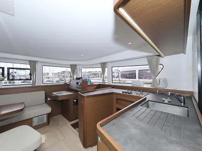 Galley of Adriana 2, a Lagoon 42 catamaran at Grad Trogir, Croatia