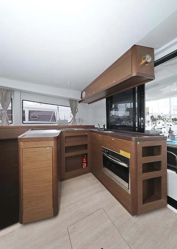 Galley of Adriana 2, a Lagoon 42 catamaran at Grad Trogir, Croatia