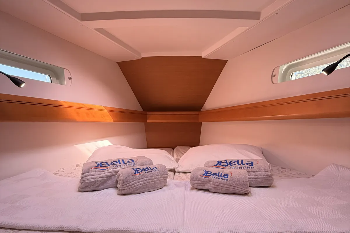 Galley of Classic, a Jeanneau Sun Odyssey 439 sailboat at Fethiye, Turkey