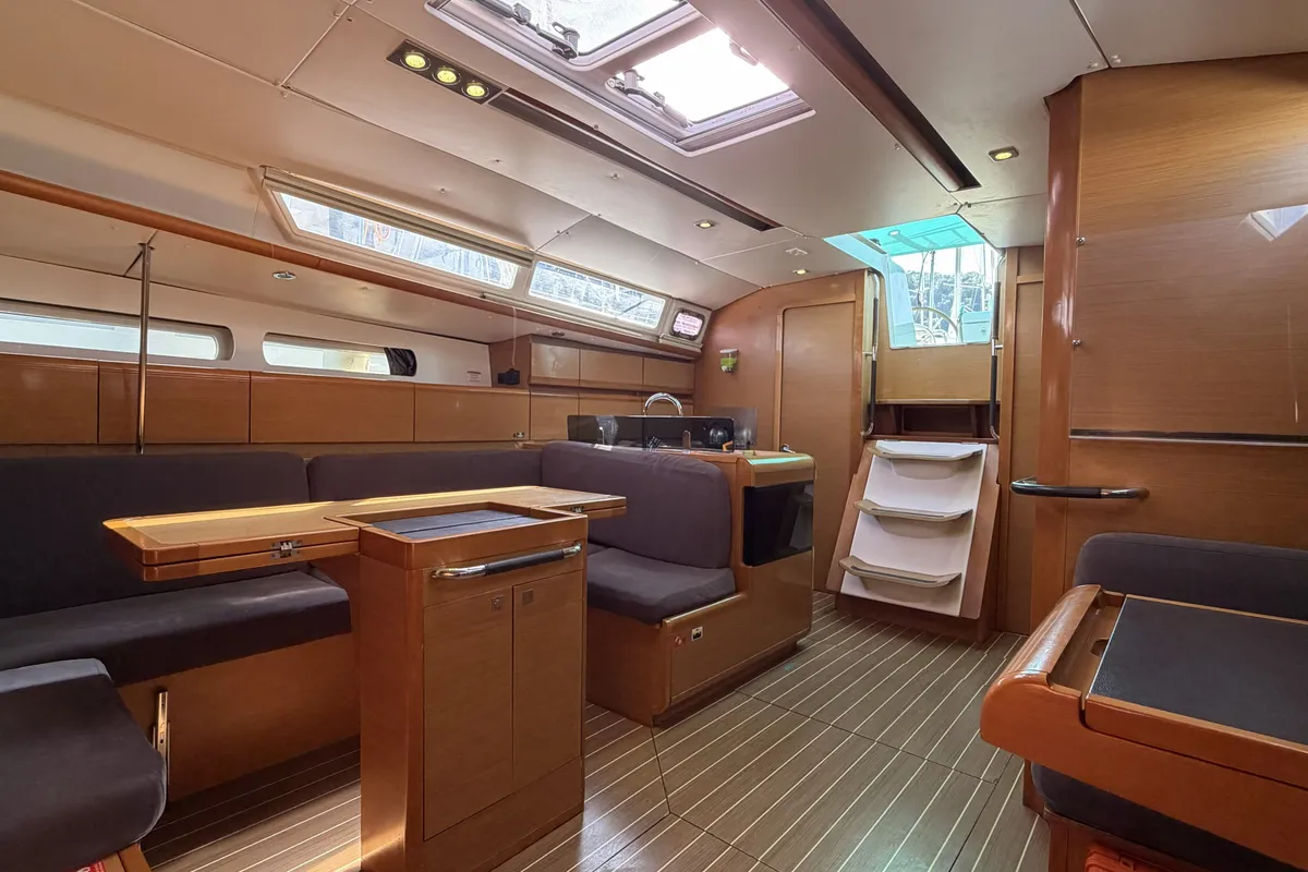 Cabin on Classic, a Jeanneau Sun Odyssey 439 sailboat at Fethiye, Turkey
